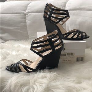 Black Calvin Klein wedge heels size 8